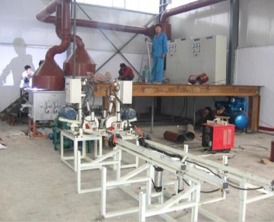 China 500KG Combined Industrial Melting Furnace 55kw for copper rod casting system for sale