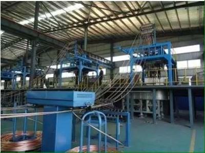 China High Frequency Induction Furnace Continuously Copper Rod Casting Machine for sale