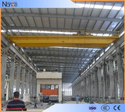 China 16T Krane elektrisch unterwegs Doppel Girder Overhead für Werkstätten zu verkaufen