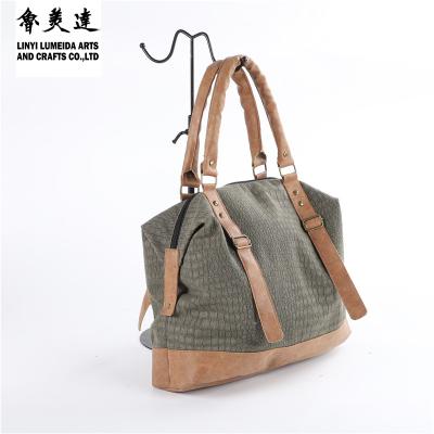 China Top Sale Eco-Friendly James Hears Canvas Monogram Beach Tote Bag Standard Size Backpack for sale