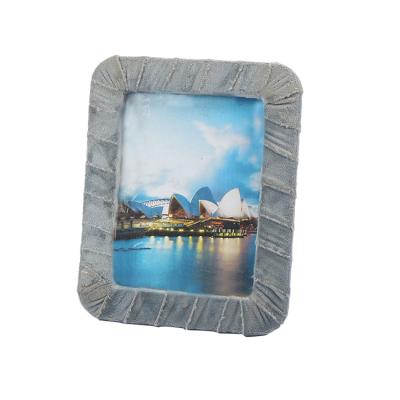 China Natural Environmental Material Wall Decor Wooden Picture Frame Rope Paper Photo Frame With Paper Rope Wrapped for sale