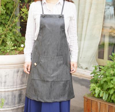 China 100% Reusable Seyelash Eyelash Apron Cotton Apron Waxed Canvas Industrial Food/Beverage Butcher Aprons for sale