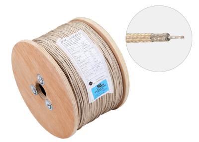 China Gancho del calentador del trenzado de la fibra de vidrio encima del alambre, cable eléctrico UL5128 300v 450c del hogar en venta