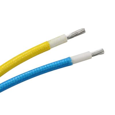 China Awm3122 Hitzebeständigkeits-Silikon-Fiberglas-flechtendes Kabel 300V zu verkaufen