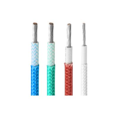 China VDE H05SJ-K Silicone Insulated Wires Fiber Glass High Rated Voltage Resistant Te koop