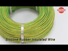 Flexible Silicone Rubber Insulated Wire High Voltage Corrosion Resistant