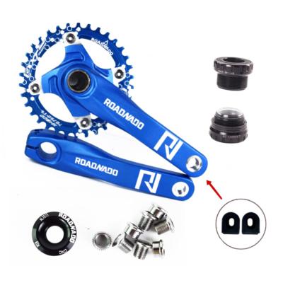 China Mountian Bike Crankset 34/36T 104BCD MTB Crank Crank Set 170mm Aluminum Alloy Road Bicycle Crank With Chainrings for sale