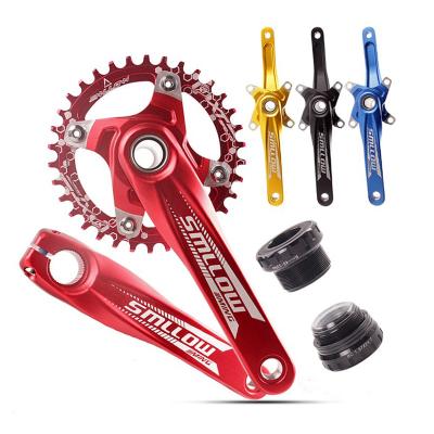 China Mountain Aluminum Bicycle Sprocket Crankset Mountian Bike 104BCD 34T 170mm Bottom Crank MTB Bike Spare Part for sale