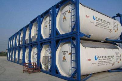 China Liquid Nitrogen Storage ISO Tank Container 0.41 Bar External Pressure -40℃ -130℃ for sale