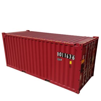 China DNV-Zertifikat 39.90CBM 20ft ISO-Behälter-Behälter-rote Farbe Corten - ein Material zu verkaufen