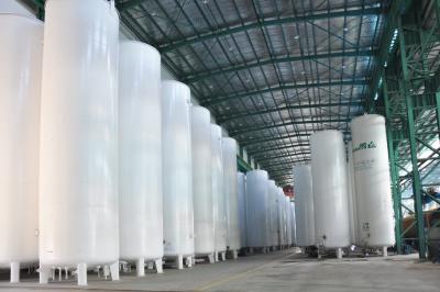 China Vacuum Powder Insulated Storage Tank , LC2H4 / LH2 / LOX Storage Tank for sale