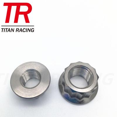 China Heavy Industry GR5 Titanium Flange Nut 12 Point for sale