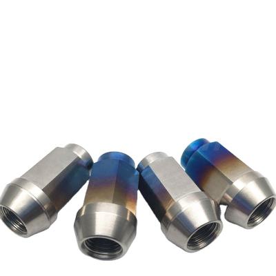 China Titanium Alloy Car Wheel Bolts Lug Nuts M12/14 Titanium Lug Bolt for sale