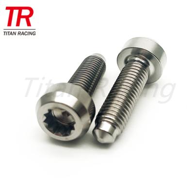 China Automotive Grade5 Hexagon Flange Bolts Titanium Fasteners M7*32 Flange Tension Head Split Rim Bolt WHEEL SCREW Motorcycle for sale