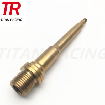 China Highest Bicycle Material Gr5 TITANIUM Bolt Nuts Golden Titanium Axle Spindle Bolts For Bicycles for sale