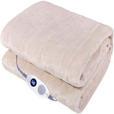 China Anti-Pull Electric Blanket Heated Throw Soft Plush Washable Electric Blanket for sale