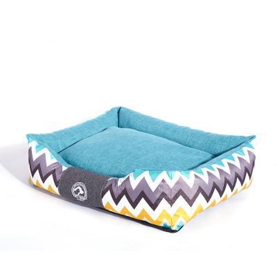 China New Sale Chinese Dog Bed Manufacturer Stocked Luxury Calming Pet Bed for sale