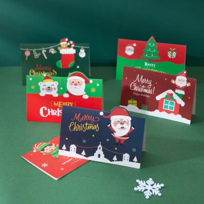 China 3D Paper Greeting Card Europe Christmas Thanksgiving Card Birthday Gift Card Cute Brand New Wholesale Cheap White Small for sale