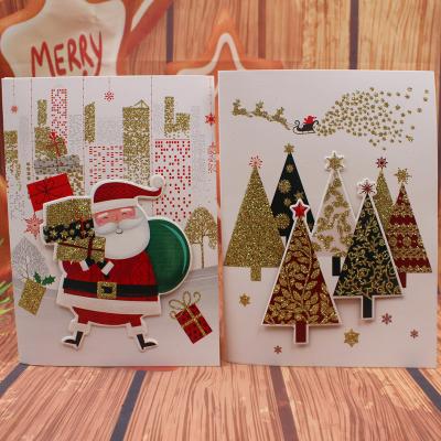 China Europe's new creative music wishes Christmas greeting card of friends and family colleagues pattern beautiful exquisite cute 3d message card for sale