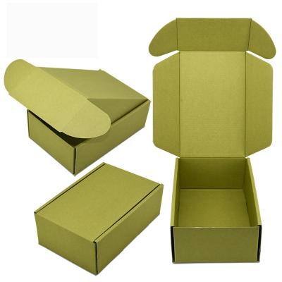 China Recycled Materials Rectangular Folding Underwear Planes Carton Packaging Corrugated Box Garment Box for sale