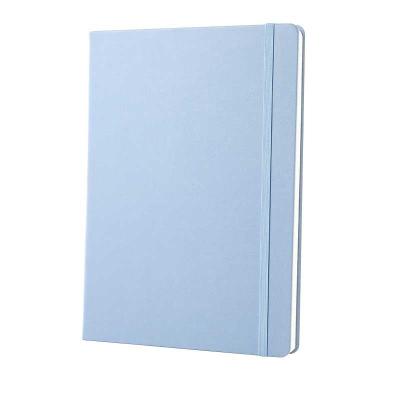 China Ordinary Hardcover Book Solid Color Meeting With Rubber Band Custom Logo High Quality Printed PU A5 Hardcover Planner Cheap Notebook for sale