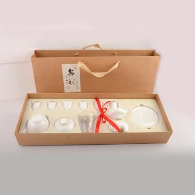 China Disposable Paper Box Gift Packaging Various Gifts Luxury Corporate Sale Business Tea Cups And Cups Tea Set Gift Box Large Full for sale