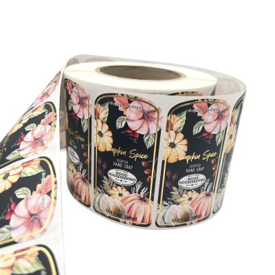 China Waterproof Perfume Bottle Sample Roll Stickers Self Adhesive Label Paper For Packaging for sale