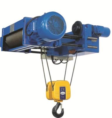 China Precise Cement Low Headroom Electric Wire Rope Hoist With Overload Protection for sale