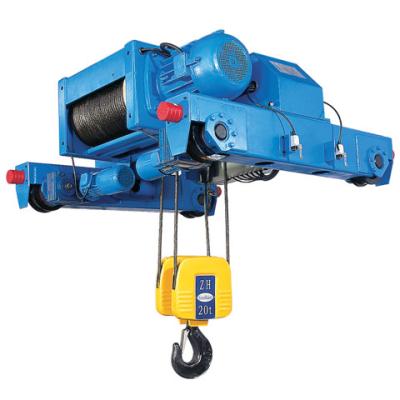 China Compact 12 Ton Pendant Control Wire Rope Double girder Hoist For Storage for sale