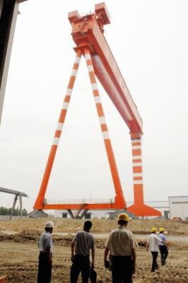 Chine Électrique choisissez/la grue de portique mobile de construction navale faisceau de double 400 - 1500kw à vendre