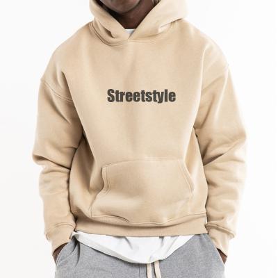 China Anti-pilling Blank streetwear heavyweight men's hoodie sweatshirt custom clothing logo oversized men hoodies for sale