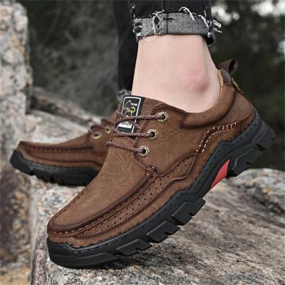 China New link 2022sport autumn front layer first layer cowhide rub fitness walking shoes outdoor men's shoes sports shoes for sale