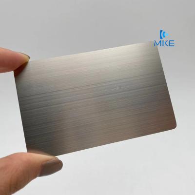 China Europe Laser Engraved Blank Metal Business Cards for sale