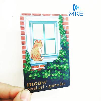 China Waterproof / Waterproof Gold Stamping PVC Plastic Transparent Cards for sale