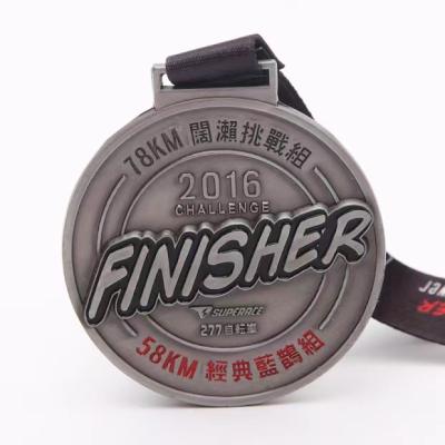 China Europe Design Your Own Gold 3D Blank Zinc Alloy Badges Awards Marathon Running Custom Metal Sport Medal for sale