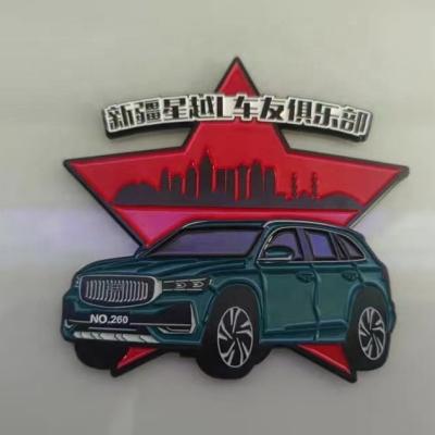 China Europe 3d metal car logo engraved car badge emblem for sale