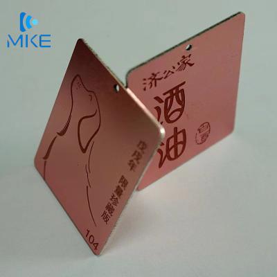 China Metallic Furniture Wine Waterproof SEWING Label for sale