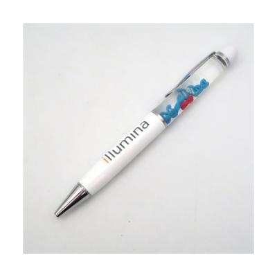 China Promotional Pen With Logo Wholesale Promotional Gift Custom Logo Plastic Liquid Floating Ballpoint Pen for sale