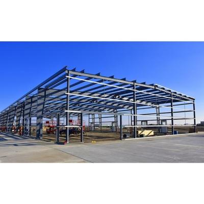 China Modern and fashion modern design and fast construction of large span steel frame garage for sale