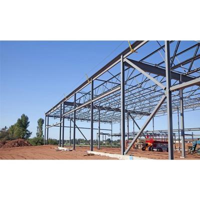 China H Beam Steel Light Fabrication Project Industrial Construction Workshop Prefab Lightweight Steel Structure Workshop for sale