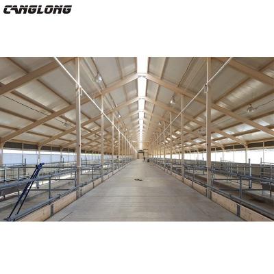 China Q235/Q345/Q355 steel grade pig farm stucture building lightweight steel prefab steel pig house for sale