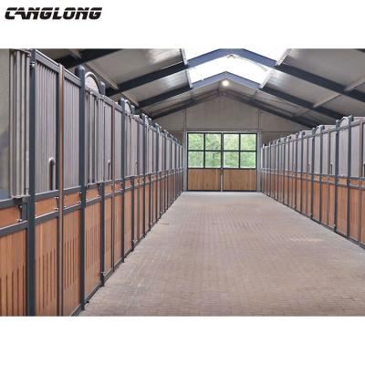 China Quick Build Prefab Structure Low Cost Horse Shed Horse Barns Steel Design for sale