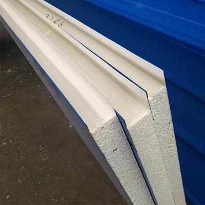 China Industrial Rock Wool 50mm Wall And Roof Panel For Light Steel Structure Frame Agriculture Warehouse Shed Building for sale