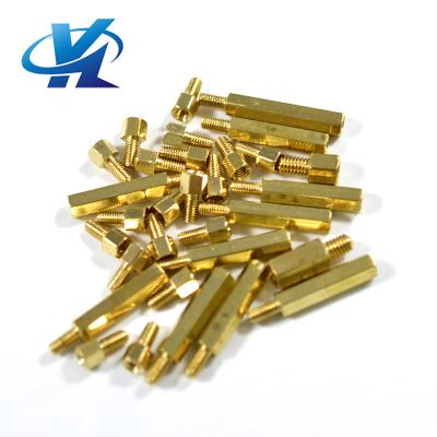 China New Brass Spacer Male-Female Motherboard Standoff Screw Fasteners, High Precision Hardware Customized Hex for sale