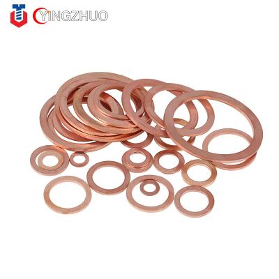 China china stamping metal Fittings Hardware Fastener Ring washer Flat Copper ring gasket washer sump plug oil seal washer for sale