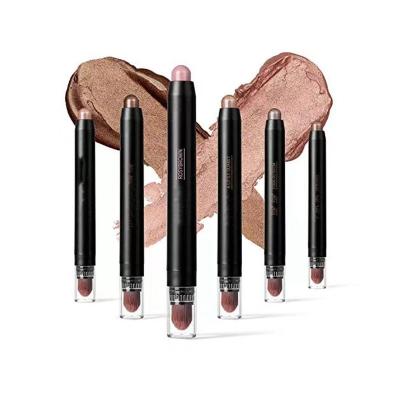 China New Material 2021 Natural Matte Black Eye Shadow Stick Mineral Waterproof Long Lasting Eyeshadow Pen for sale