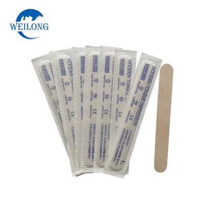 China Birch Wood Disposable Birch Spatula Wooden Medical Spatula for sale