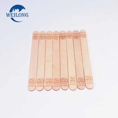 China 2021 Environmentally Friendly Materials Sustainable Degradable Wooden Ice Cream Stick for sale