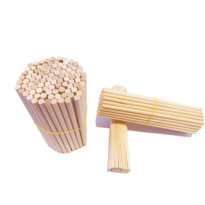 China Personalized Viable Branded 3 Mm To 9 Mm Diameter Big Rods Wooden Lollipop Sticks Round Wooden Popsicle Stick for sale