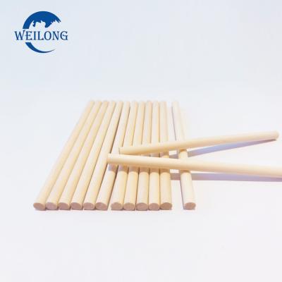 China China Sustainable Biodegradable Birch Round Wooden Popsicle Craft Candy Sticks for sale